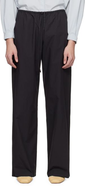 Matteau Black Drawcord Trousers