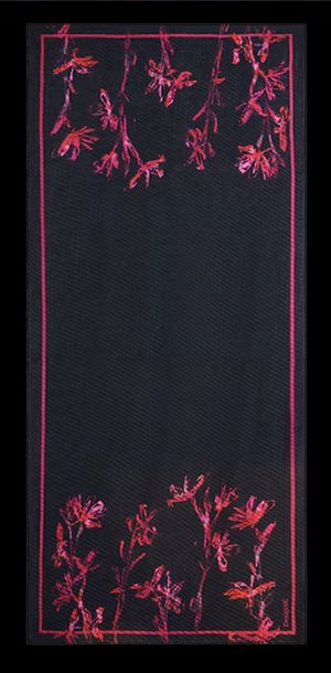 Desigual - Foulard imprimé floral - Taille Unique - Noir