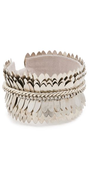 Deepa Gurnani Deepa by Deepa Gurnani Chiara Cuff Bracelet Silver One Size