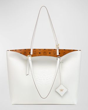 Lauretos Leather Shopper Tote Bag