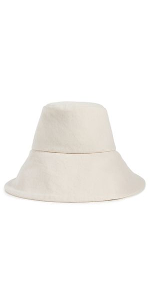 Janessa Leone Walker Canvas Hat Off White M