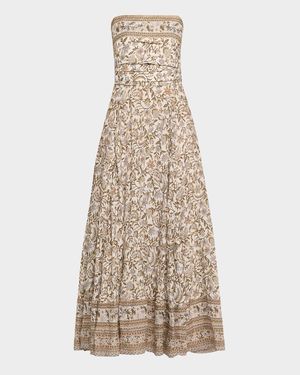 Lana Floral Strapless Maxi Dress