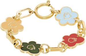 IN GOLD WE TRUST PARIS Gold Flower Bracelet