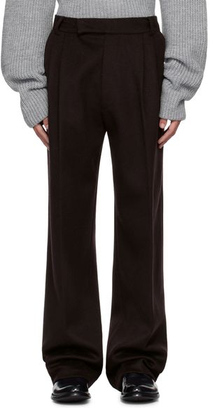 The Frankie Shop Pantalon Beo mauve en laine