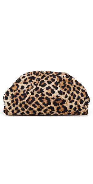 Loeffler Randall Bailey Jersey Clutch Leopard One Size