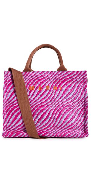 Marni Basket Small Bag Cassis One Size