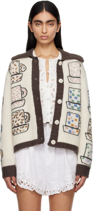 SEA NY Cardigan Emila beige