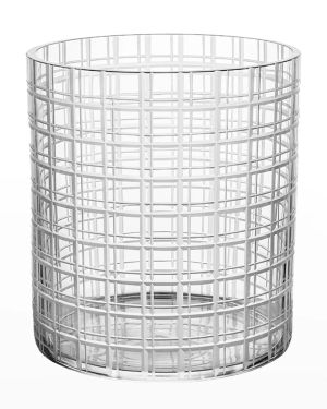 Cut in Number Checker Medium Vase