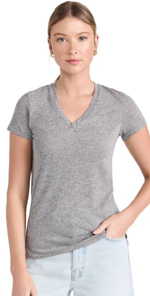 Stateside Triblend V Neck Tee Heather Grey L