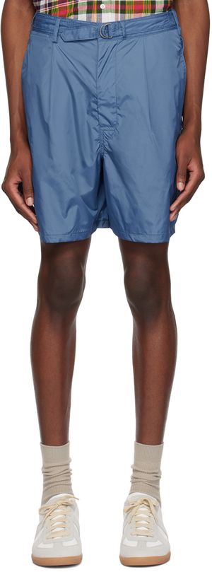 BEAMS PLUS Short bleu à ceinture
