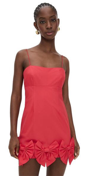 LoveShackFancy Kennedi Dress Red 2