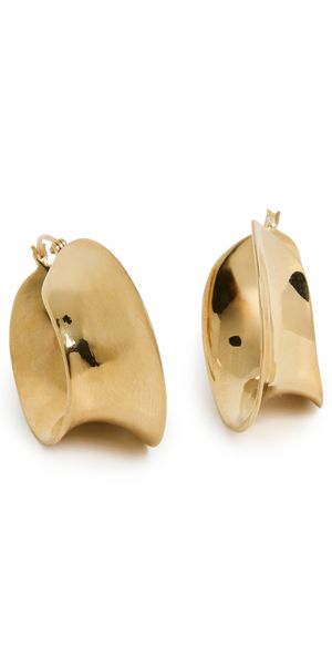 AGMES Laila Hoops Gold Vermeil One Size