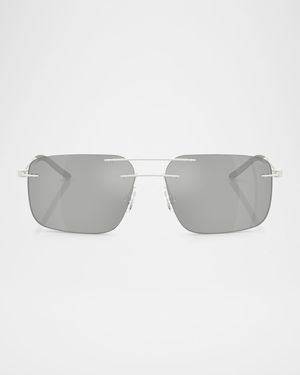 Men's ME4003 Rectangular Sunglasses
