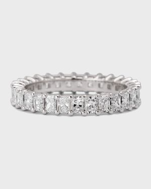 Platinum Small Radiant FG/VS Diamond Eternity Band, Size 6.25, 2.32tcw