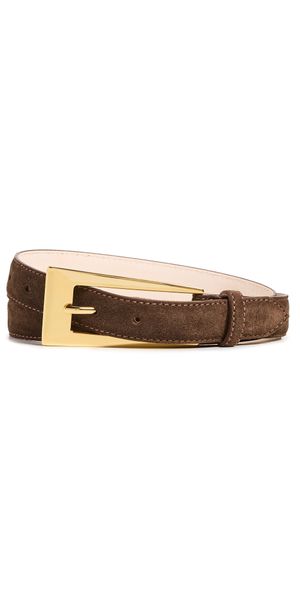 Aureum No.10 Chocolate Suede Belt Chocolate M/L