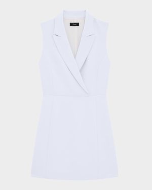 Admiral Crepe Sleeveless Blazer Mini Dress