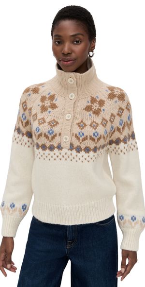Birds of Paradis Juneau Sweater AW Fair Isle AW FAIRISLE M