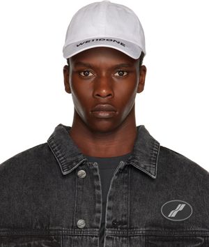 We11done Casquette grise à logo