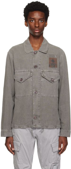 C.P. Company Gray Pigment-Dyed Shirt
