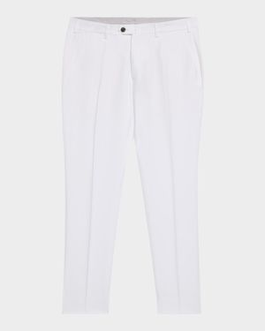 Men's Lyocell Twill Flat-Front Trousers