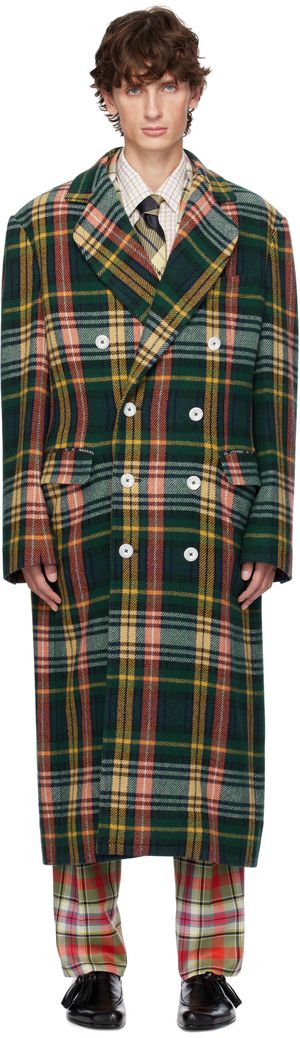 Vivienne Westwood Green Long Wreck Coat