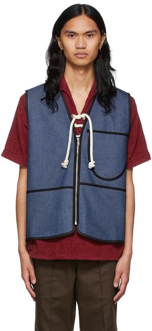 Camiel Fortgens Veste bleue en coton