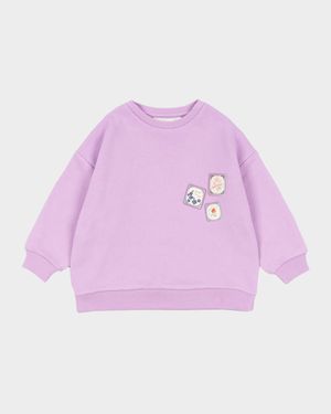 Rosie H-W x Girl's Letter Stamp Sweatshirt, Size 12M-8