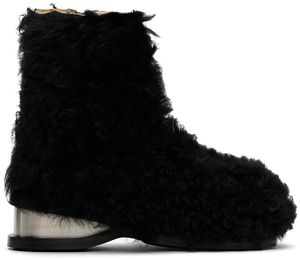 EGONlab Black Stun Shearling Boots