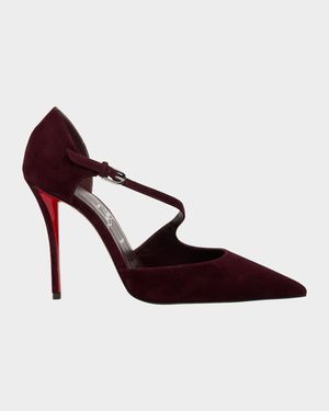 Miss Ziggyta Suede Red Sole Pumps