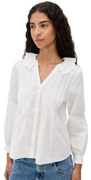 Birds of Paradis Francine Blouse White S