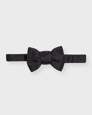 Men's Satin Tonal Pattern Bow Tie
