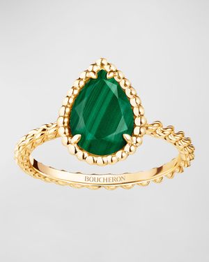 Serpent Boheme 18K Yellow Gold Malachite Ring
