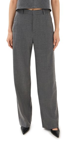 WARDROBE. NYC Straight Leg Trousers Charcoal S