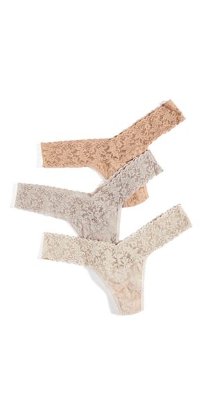 Hanky Panky Neutrals Low Rise Thongs 3 Pack Neutral One Size
