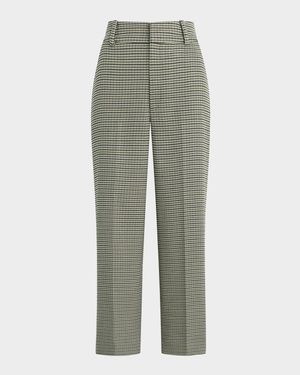 Fiona Houndstooth Cropped Pants
