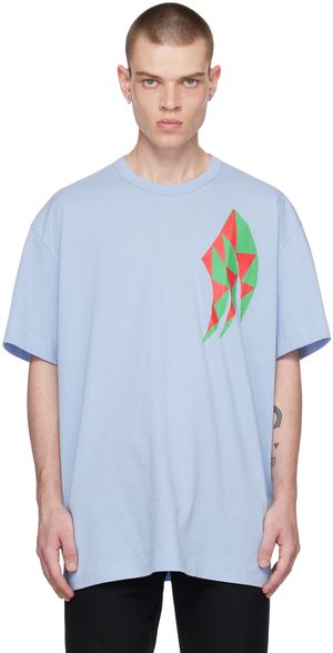 Comme des Garçons Homme Plus T-shirt bleu à image