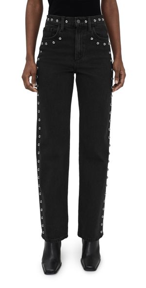 Joe's Jeans The Margot Studded Straight Jeans Chic Shadow 32