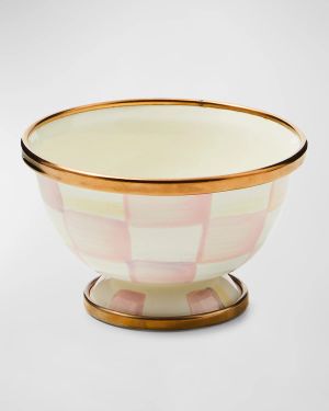 Rosy Check Enamel Little Sugar Bowl