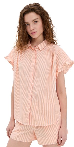 XIRENA Noah Shirt Tangerine XS