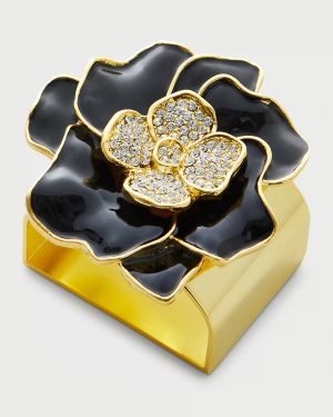 Spring Flower Napkin Rings, Set of 4