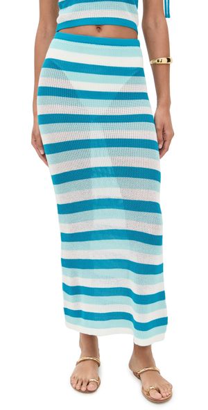 Seven Wonders Hazel Midi Skirt Blue Multi L