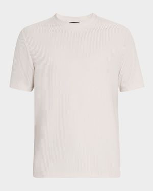Men's Argon Stripe Textured Crewneck T-Shirt