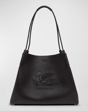Libra Leather Shopping Shoulder Bag