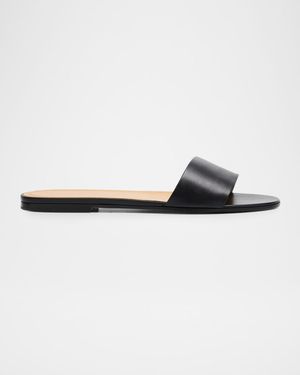 Signum Calfskin Slide Sandals