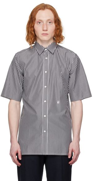Maison Margiela Black & White Striped Shirt
