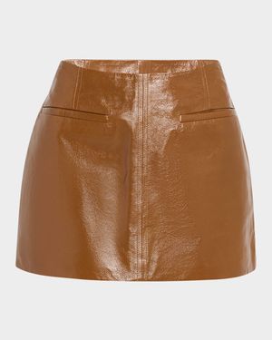 Cowan Leather Mini Skirt