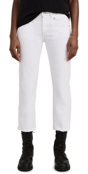 R13 Boy Straight Jeans Bale White 26