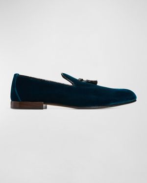 Men's Nicolas Velvet Tassel Loafers