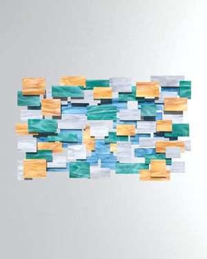 Glass and Metal Wall Sculpture