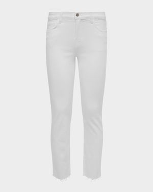 Sada Slim Straight-Leg Cropped Jeans